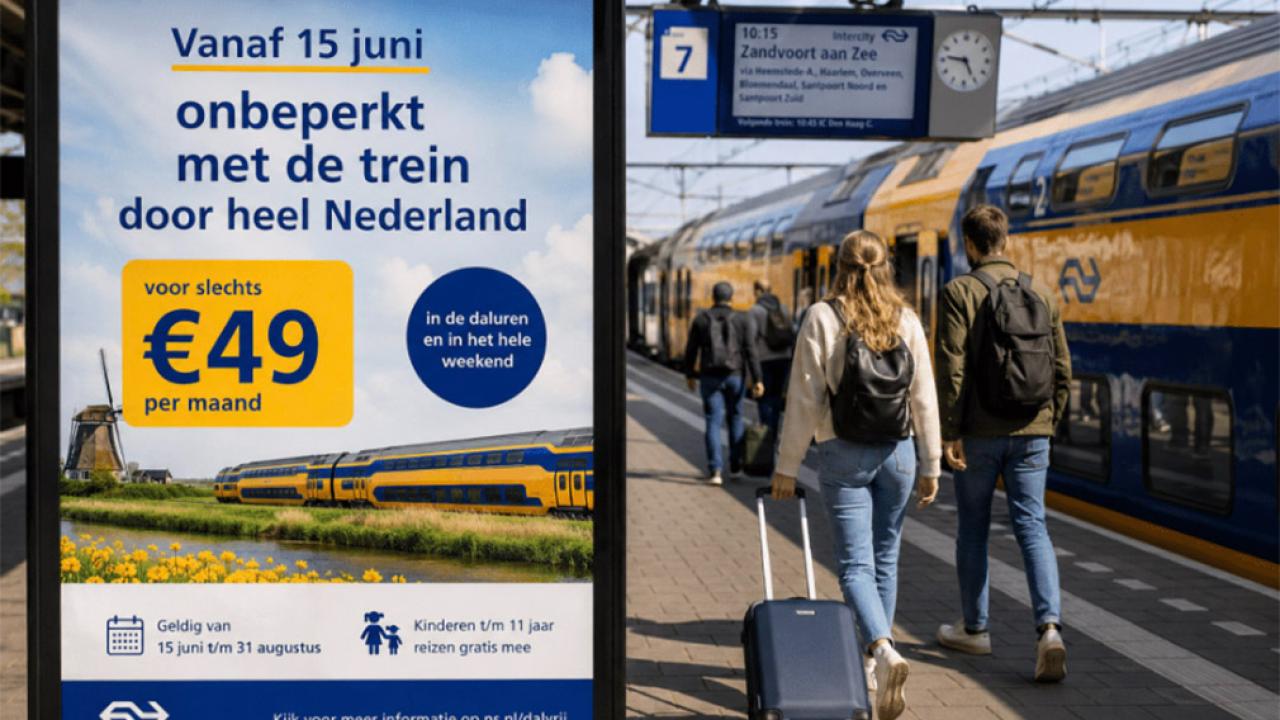 49 Euroya Tüm Hollanda’da Trenle Seyahat: Yeni Abonelik Nasıl İşleyecek?