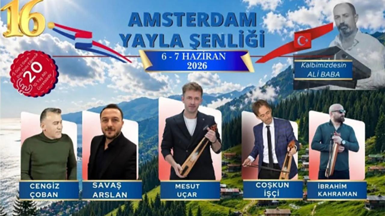 Hollanda'da Karadeniz Rüzgârı: Dün Başlayan Yayla Şenlikleri Bugün Sona Erecek