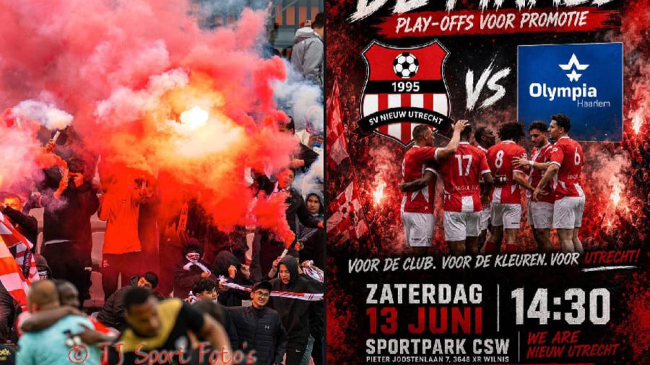 Hollanda'da SV Nieuw Utrecht Bugün Tarih Yazmanın Eşiğinde: Hedef 1. Klasse