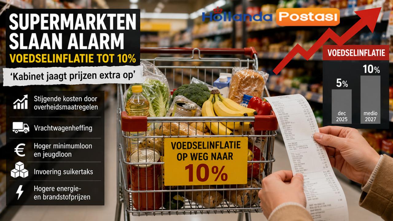 Hollanda’da Gıda Fiyatlarına Yüze 10 Zam Geliyor
