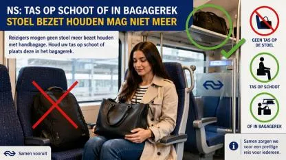 Hollanda Demiryolları’ndan Yeni Uygulama: Koltuklara Çanta Koymak Yasaklanıyor